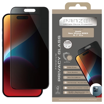 iPhone 15 Pro Panzer Premium Full-Fit Privacy Screenprotector