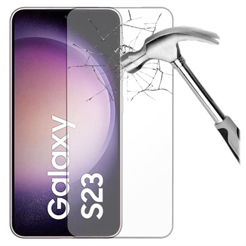 Prio 3D Samsung Galaxy S23 5G Glazen Screenprotector - Zwart