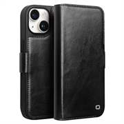 iPhone 15 Qialino Classic Wallet Leren Hoesje