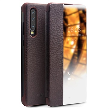 Qialino Smart View Huawei P30 Leren Flip Case