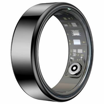 R99 Fitness & Wellness Smart Ring met Oplaadhoesje - Maat: 10/19.9mm - Zwart