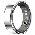 R99 Fitness & Wellness Smart Ring met Oplaadhoesje - Maat: 8/18.2mm - Zilver