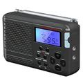 Retro kortegolfradio met wekker SY-7700 - Zwart