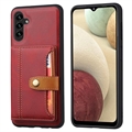 Samsung Galaxy A04s/A13 5G Retro Style Hoesje met Portemonnee - Rood