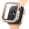 Strass Decoratief Apple Watch 3/2/1 Cover met Screenprotector - 42mm - Rose Gold