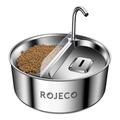 Rojeco 2-in-1 Roestvrijstalen Waterfontein & Voerbak - 3.2l