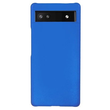 Google Pixel 6a Geruberiseerd Kunststof Cover - Blauw