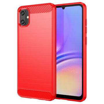 Samsung Galaxy A05 Geborsteld TPU Hoesje - Koolstofvezel