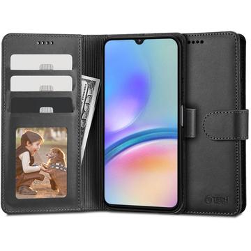 Samsung Galaxy A05s Tech-Protect Portemonnee Hoesje Met Magneet & Standaard - Zwart