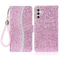 Samsung Galaxy A15 Stijlvol Glitter Portemonnee Hoesje