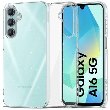 Samsung Galaxy A16 Tech-Protect FlexAir Glitter TPU Hoesje - Doorzichtig