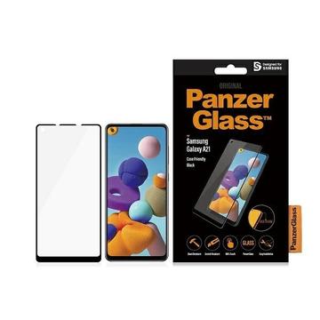 Panzerglass Hoesvriendelijke Samsung Galaxy A21 Screenprotector - Zwarte Rand