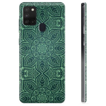 Samsung Galaxy A21s TPU-hoesje - Groene Mandala