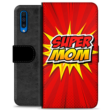 Samsung Galaxy A50 Premium Portemonnee Hoesje - Super Mom