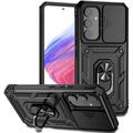 Samsung Galaxy A54 5G Rotary Ring Hybrid Case with Camera Shield