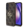 Samsung Galaxy A55 Guess 4G Big Metal Logo Hybride Hoesje - Bruin