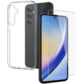 Samsung Galaxy A55 Northjo 2-in-1 Beschermingsset - Doorzichtig