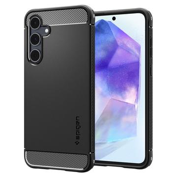 Samsung Galaxy A55 Spigen Rugged Armor TPU Hoesje - Zwart