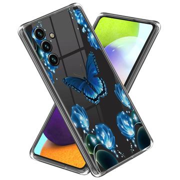 Samsung Galaxy A55 Stijlvolle Ultradunne TPU Hoesje - Vlinder en Bloemen