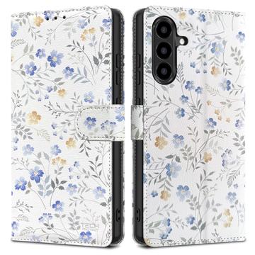 Samsung Galaxy A56 Tech-Protect Portemonnee Hoesje Met Magneet & Standaard - Lentebloemen