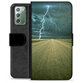 Samsung Galaxy Note20 Premium Portemonnee Hoesje - Storm