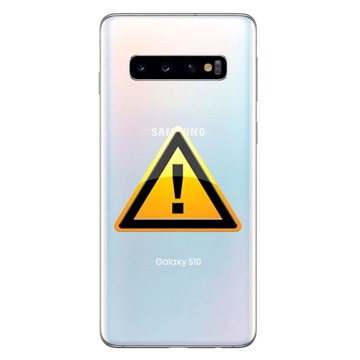 Samsung Galaxy S10 Batterij Cover Reparatie - Prism Wit