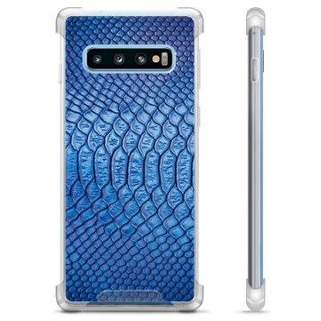 Samsung Galaxy S10+ Hybrid Hoesje - Leer