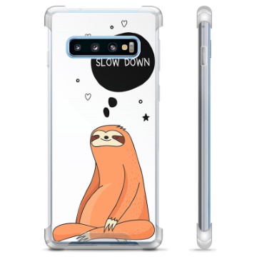 Samsung Galaxy S10 Hybrid Hoesje - Vertragen