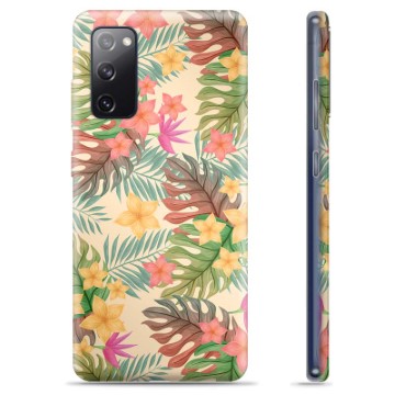 Samsung Galaxy S20 FE TPU Hoesje - Roze Bloemen