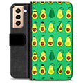 Samsung Galaxy S21+ 5G Premium Portemonnee Hoesje - Avocado Patroon