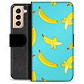 Samsung Galaxy S21+ 5G Premium Wallet Hoesje - Bananen