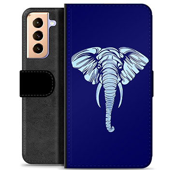 Samsung Galaxy S21+ 5G Premium Wallet Hoesje - Olifant