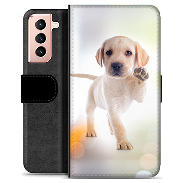 Samsung Galaxy S21 5G Premium Portemonnee Hoesje - Hond