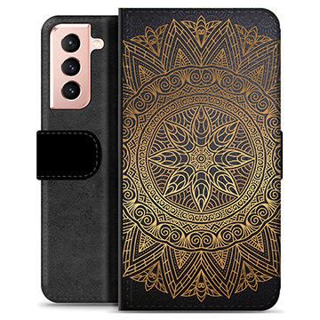 Samsung Galaxy S21 5G Premium Portemonnee Hoesje - Mandala