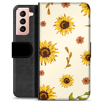 Samsung Galaxy S21 5G Premium Wallet Hoesje - Zonnebloem