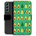 Samsung Galaxy S22+ 5G Premium Portemonnee Hoesje - Avocado Patroon