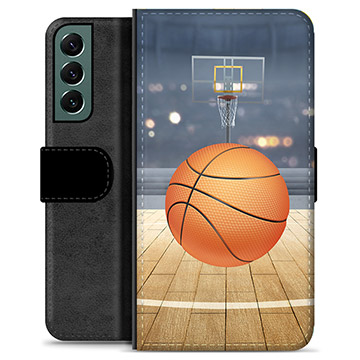 Samsung Galaxy S22+ 5G Premium Portemonnee Hoesje - Basketbal