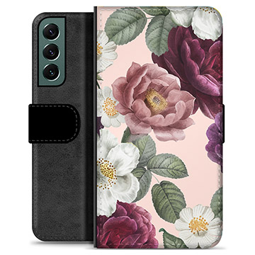 Samsung Galaxy S22+ 5G Premium Wallet Hoesje - Romantische Bloemen