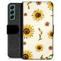 Samsung Galaxy S22+ 5G Premium Wallet Hoesje - Zonnebloem