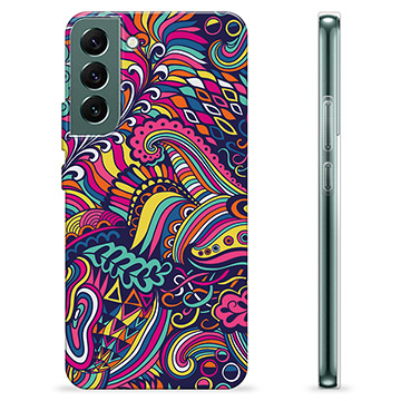 Samsung Galaxy S22+ 5G TPU-hoesje - Abstracte bloemen