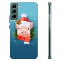 Samsung Galaxy S22+ 5G TPU-hoesje - Winter Piggy