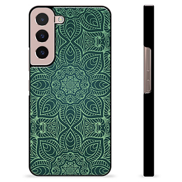 Samsung Galaxy S22 5G Beschermende Cover - Groene Mandala