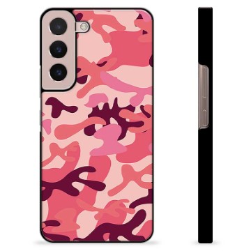 Samsung Galaxy S22 5G Beschermende Cover - Roze Camouflage