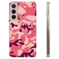 Samsung Galaxy S22 5G TPU Hoesje - Roze Camouflage