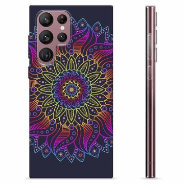 Samsung Galaxy S22 Ultra 5G TPU Hoesje - Kleurrijke Mandala