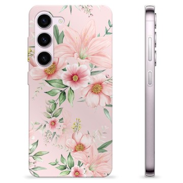 Samsung Galaxy S23 5G TPU-hoesje - Aquarel Bloemen