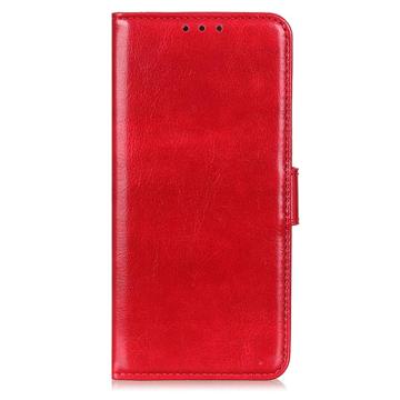 Samsung Galaxy S23 Ultra 5G Portemonnee Hoesje met Statief - Rood