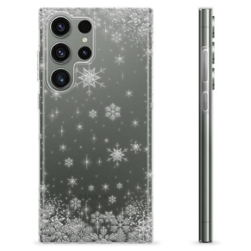 Samsung Galaxy S23 Ultra 5G TPU-hoesje - Sneeuwvlokjes