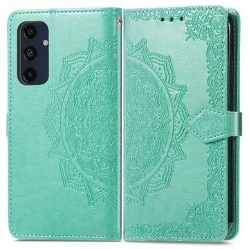 Samsung Galaxy S24 FE Mandala Series Portemonnee-hoesje - Groen