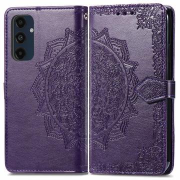 Samsung Galaxy S24 FE Mandala Series Portemonnee-hoesje - Paars